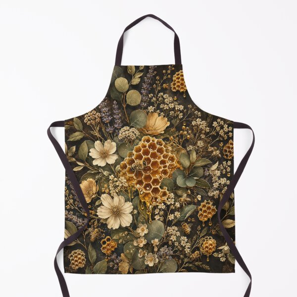 Item preview, Beekeeping | Botanical Honeycomb — Luxury Honeybee & Botanical Nature Design designed and sold by Nara8.