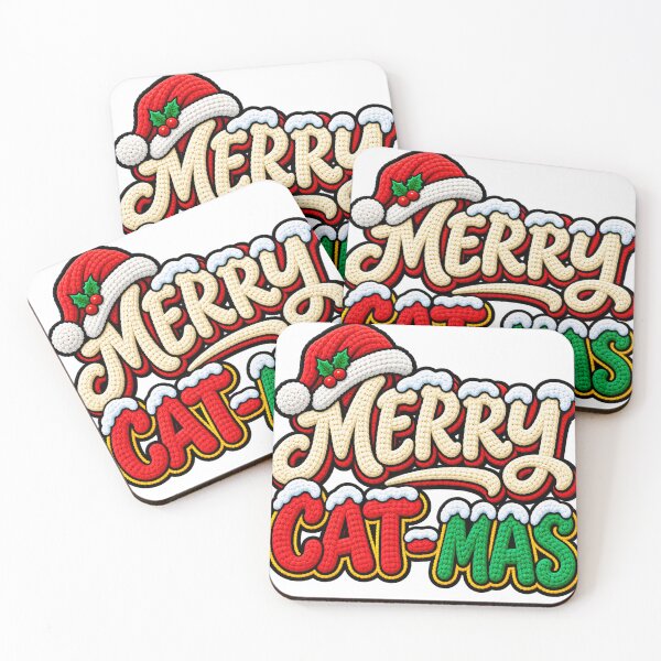Item preview, Cozy Crocheted Merry Cat-Mas Christmas Design designed and sold by ZayCreates.