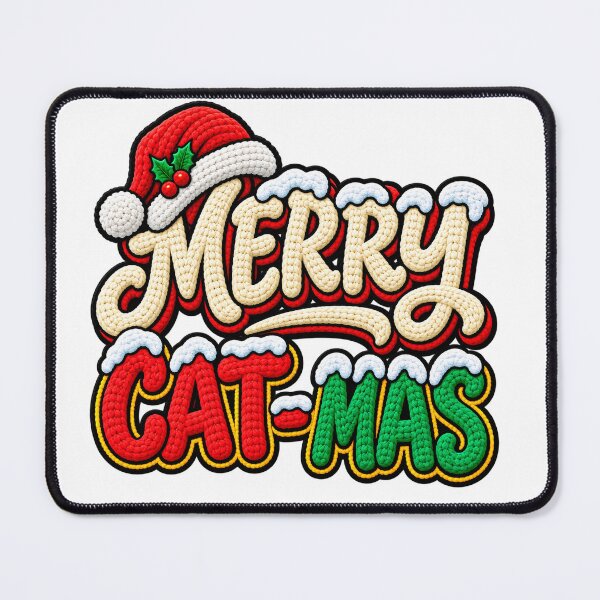 Item preview, Cozy Crocheted Merry Cat-Mas Christmas Design designed and sold by ZayCreates.
