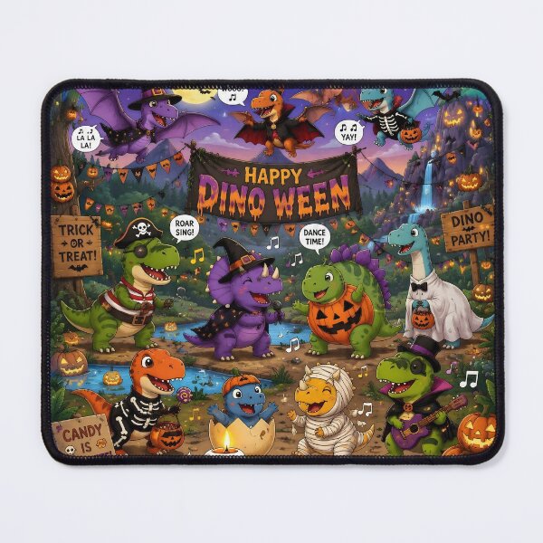 Item preview, The Illustration of Cute Dinosaurs Celebrating in Halloween Night designed and sold by Pim-Crystal.