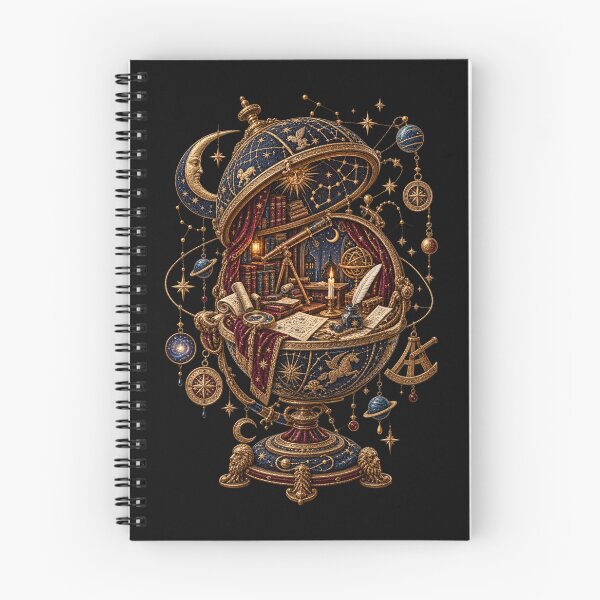 Item preview, Astronomy Embroidery – Celestial Globe Scholar’s Study designed and sold by Emoji Emblems.
