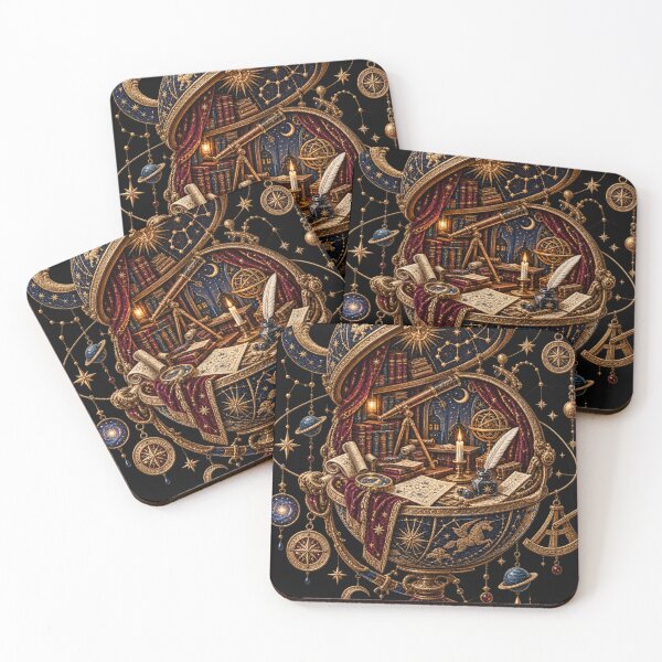 Item preview, Astronomy Embroidery – Celestial Globe Scholar’s Study designed and sold by Emoji Emblems.