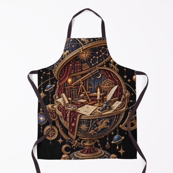 Item preview, Astronomy Embroidery – Celestial Globe Scholar’s Study designed and sold by Emoji Emblems.