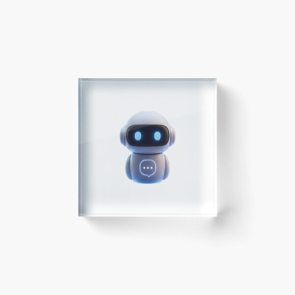Item preview, Cute Little AI Robot Tech Art designed and sold by Pawfect Vibes Hub.