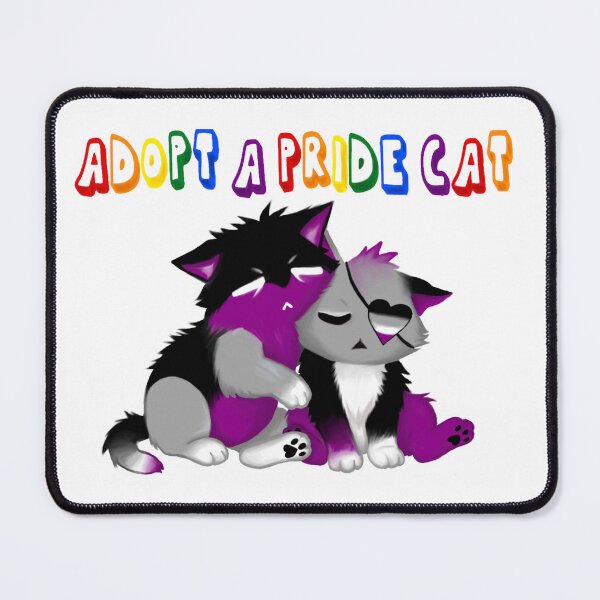 Item preview, Adopt A Pride Cat — Asexual designed and sold by HistoryHounds.