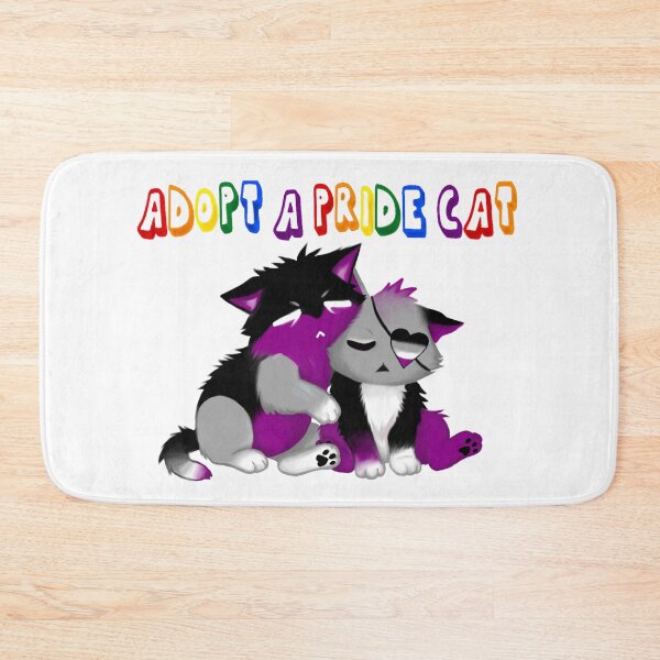 Item preview, Adopt A Pride Cat — Asexual designed and sold by HistoryHounds.