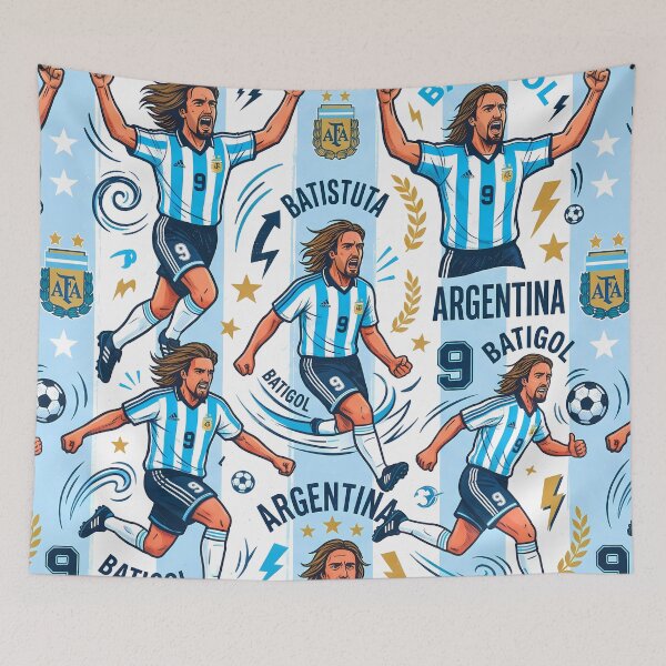 Item preview, Legendary Argentine Striker Number 9 Soccer Pattern designed and sold by ART ATTACK ZONE.