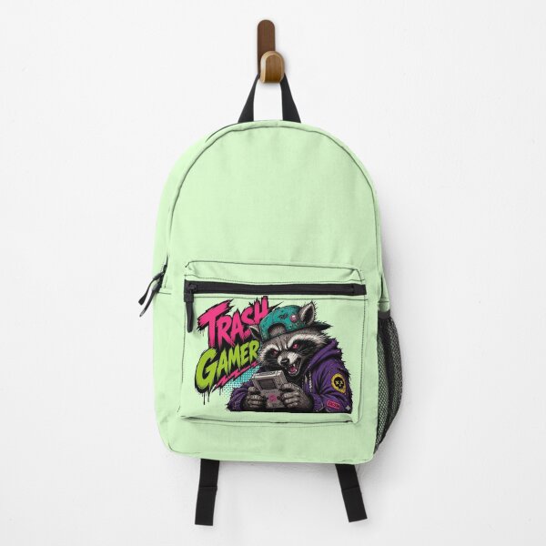 Item preview, Trash Gamer Raccoon - 90s Streetwear Edgy Gaming Art designed and sold by Jaani-T.