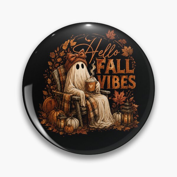Item preview, Hello Fall Vibes Autumn Ghost designed and sold by leolawaller.