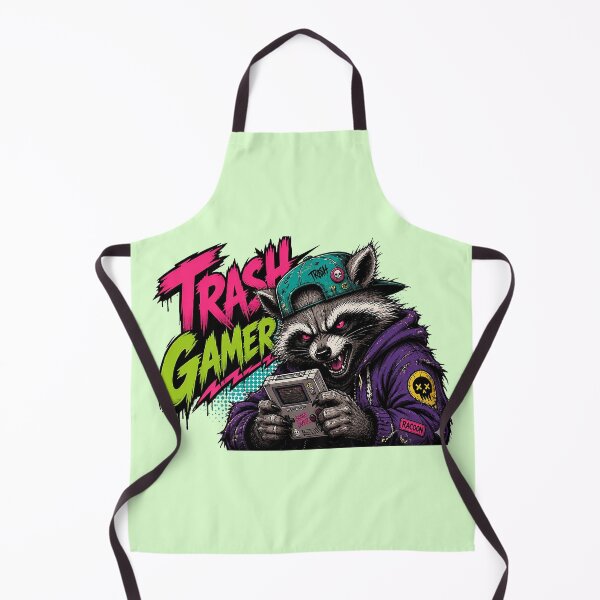 Item preview, Trash Gamer Raccoon - 90s Streetwear Edgy Gaming Art designed and sold by Jaani-T.