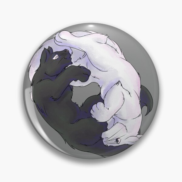 Item preview, Ying Yang Kitties - White & Black designed and sold by AstralRavens.