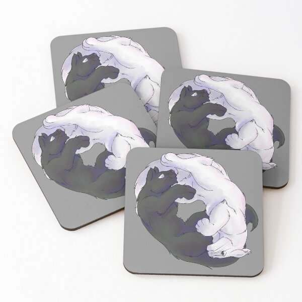 Item preview, Ying Yang Kitties - White & Black designed and sold by AstralRavens.