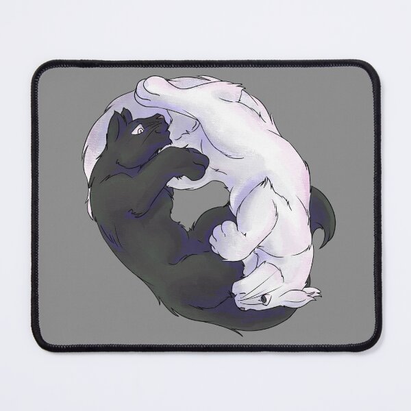 Item preview, Ying Yang Kitties - White & Black designed and sold by AstralRavens.