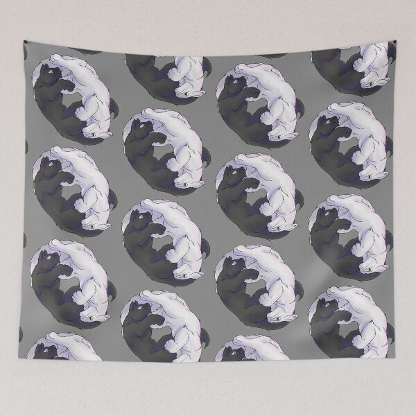 Item preview, Ying Yang Kitties - White & Black designed and sold by AstralRavens.