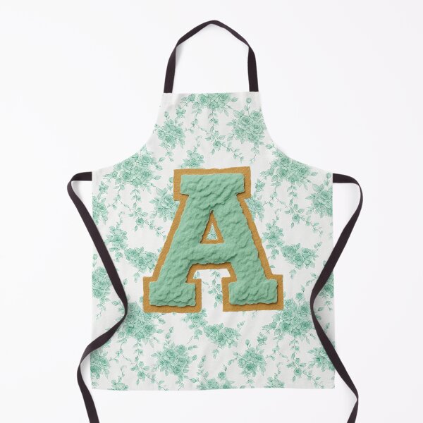 Item preview, Wildflower and Mint Chenille Varsity Letter A Monogram designed and sold by ITCHAWAWAA.