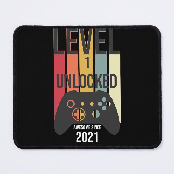Item preview, Level 1 Unlocked Awesome Since 2021 Gamer Birthday designed and sold by Merchrise.
