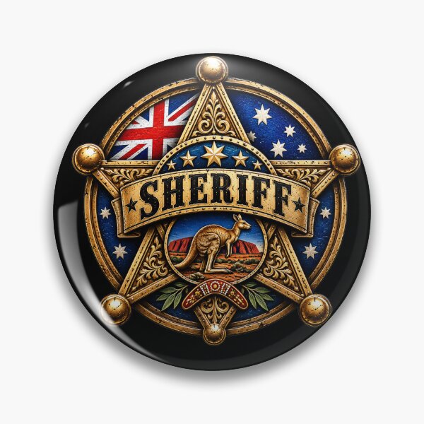 Item preview, Australian Sheriff Badge designed and sold by reanacreations.