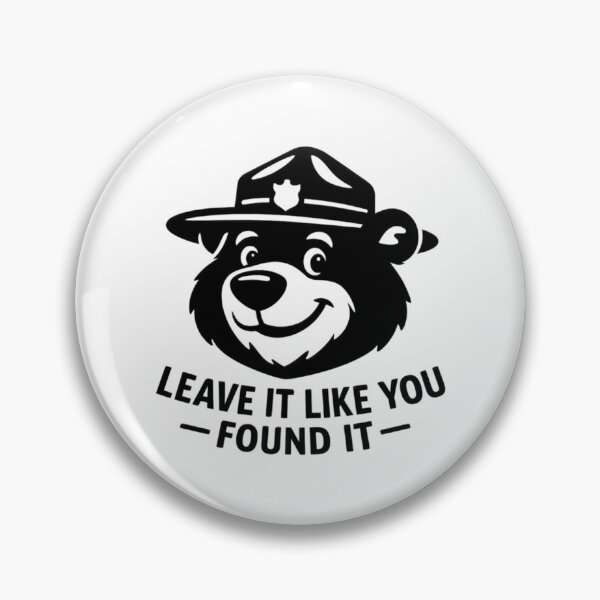 Item preview, Leave It Like You Found It  Ranger Bear Black designed and sold by BurdenArts.