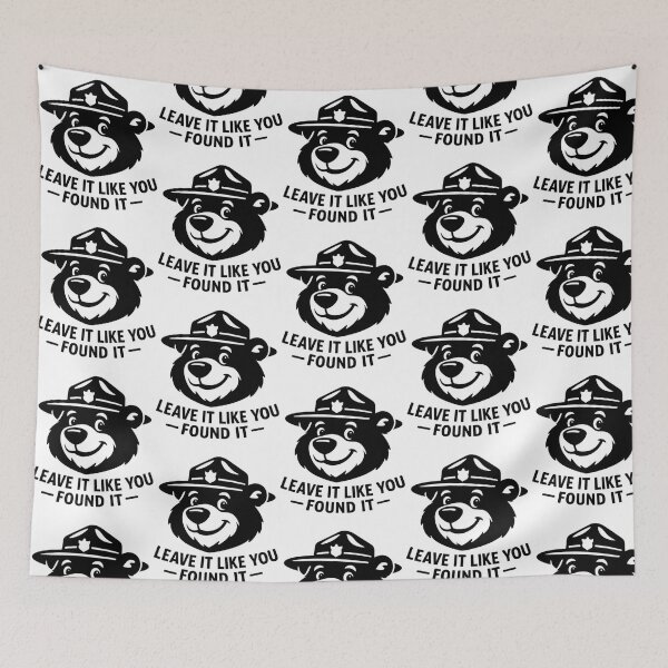 Item preview, Leave It Like You Found It  Ranger Bear Black designed and sold by BurdenArts.