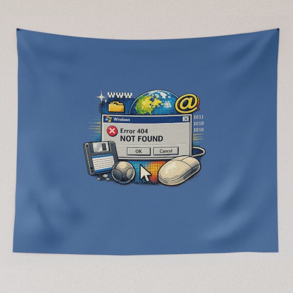Item preview, Error 404 – Retro Tech Nostalgia designed and sold by Dew Drop Designs.