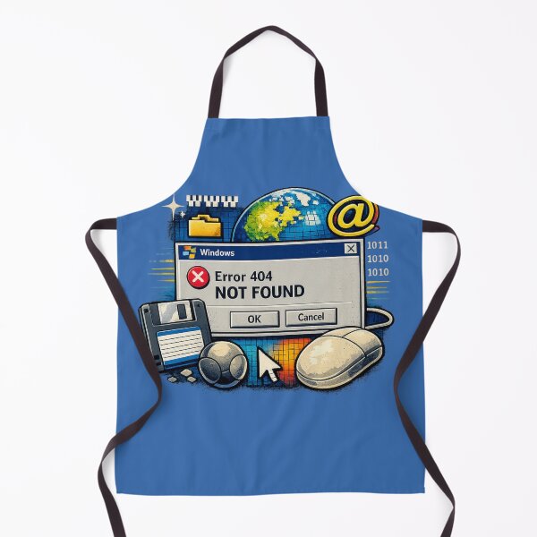 Item preview, Error 404 – Retro Tech Nostalgia designed and sold by Dew Drop Designs.