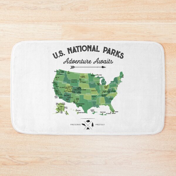 Item preview, tional Park Map Vintage T Shirt - All 63 National Parks Gifts T-Shirt Men Women Kids designed and sold by BurdenArts.