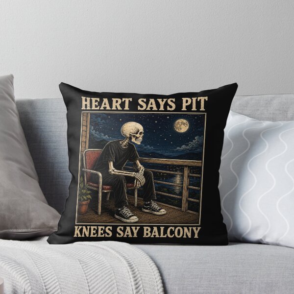 Item preview, Heart Says Pit Knees Say Balcony skull designed and sold by Kladhadredo.