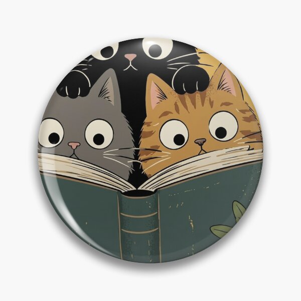 Item preview, Cats Reading Book Cozy Dark Academia Bookworm Tee designed and sold by JossDesign15.