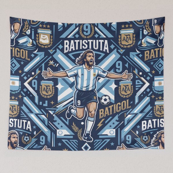 Item preview, Goal Legendary Argentine Striker Number 9 Soccer Pattern designed and sold by ART ATTACK ZONE.
