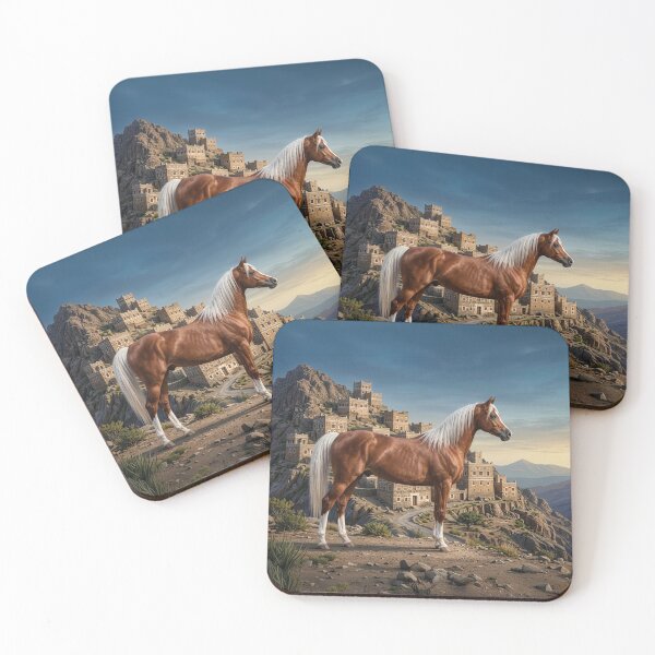 Item preview, The horse Abu' Ourquob and a landscape of Yemen designed and sold by Cheval-de-coeur.