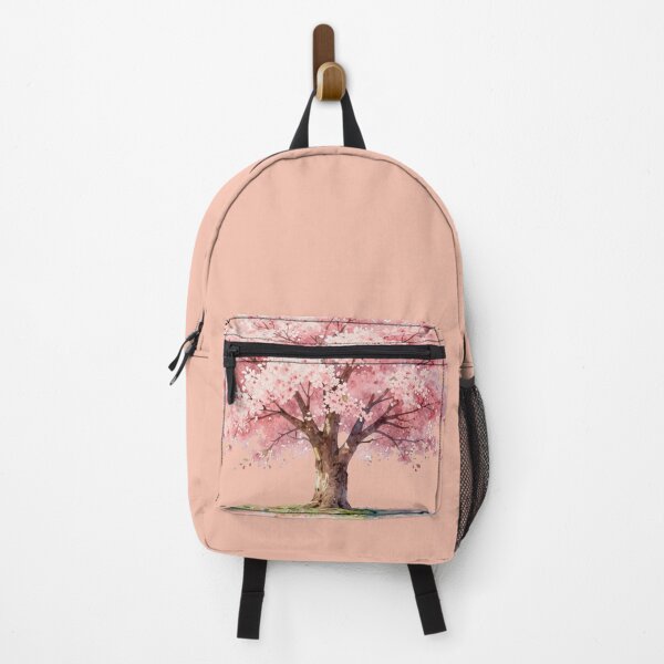 Item preview, Watercolor Cherry Blossom Sakura Tree Kanji designed and sold by WildArtIT.