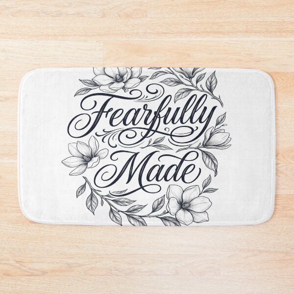 Item preview, Fearfully Made Psalm 139:14 Floral Christian Tee designed and sold by PureGritFaith.