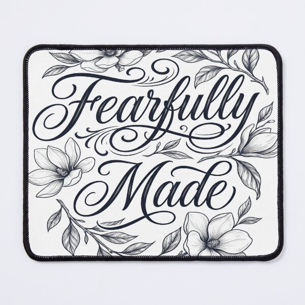 Item preview, Fearfully Made Psalm 139:14 Floral Christian Tee designed and sold by PureGritFaith.