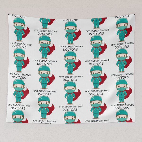Item preview, Doctors Are Super Heroes  designed and sold by BurnPrintsEP.