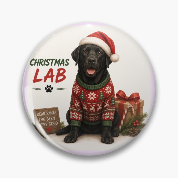 Item preview, Christmas Lab – Christmas Labrador designed and sold by Goodthingstree.