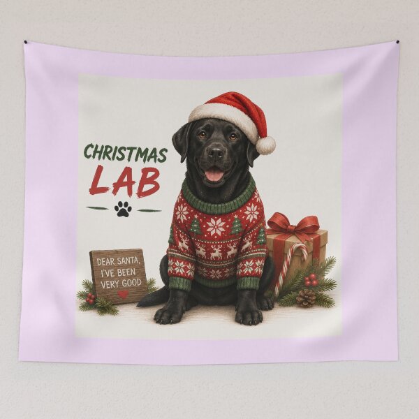 Item preview, Christmas Lab – Christmas Labrador designed and sold by Goodthingstree.