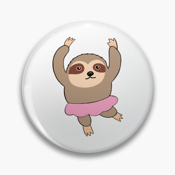 Item preview, Cute Sloth Ballet Dancer In Pink Tutu designed and sold by DisynePluss.
