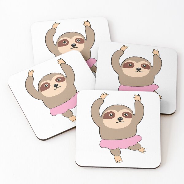Item preview, Cute Sloth Ballet Dancer In Pink Tutu designed and sold by DisynePluss.