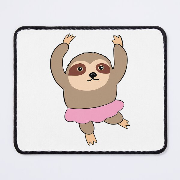 Item preview, Cute Sloth Ballet Dancer In Pink Tutu designed and sold by DisynePluss.