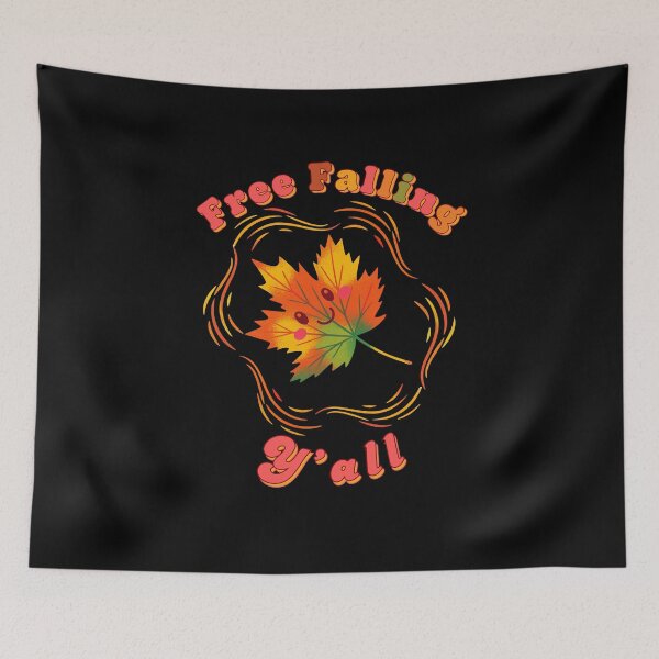 Item preview, Free Falling Y'all Cute Autumn Leaf Retro Fall Pun designed and sold by SunandShade.