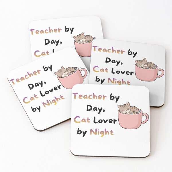 Item preview, Teacher By Day Cat Lover By Night Funny Quote designed and sold by Med-BSSFD.