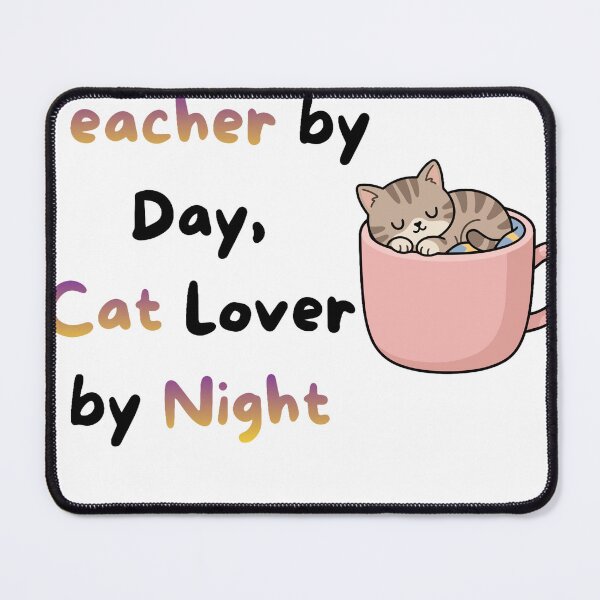 Item preview, Teacher By Day Cat Lover By Night Funny Quote designed and sold by Med-BSSFD.