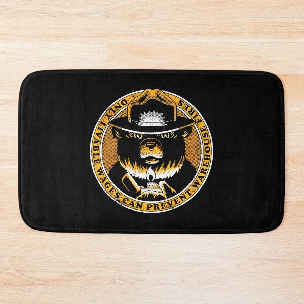 Item preview, Only Livable Wages Can Prevent Warehouse Fires Smokey Bear designed and sold by BurdenArts.