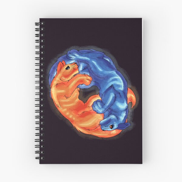 Item preview, Ying Yang Kitties - Orange & Blue Electrical designed and sold by AstralRavens.