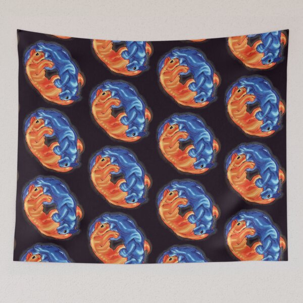 Item preview, Ying Yang Kitties - Orange & Blue Electrical designed and sold by AstralRavens.
