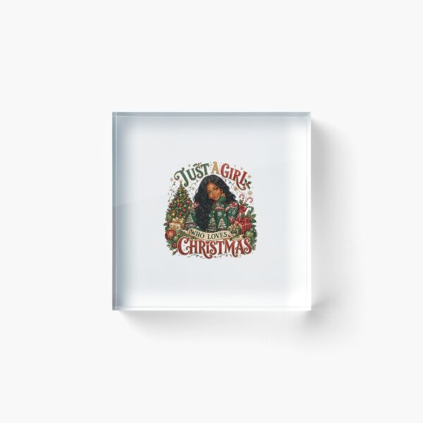 Item preview, Just A Girl Who Loves Christmas  designed and sold by Whimsy Petal and Co..