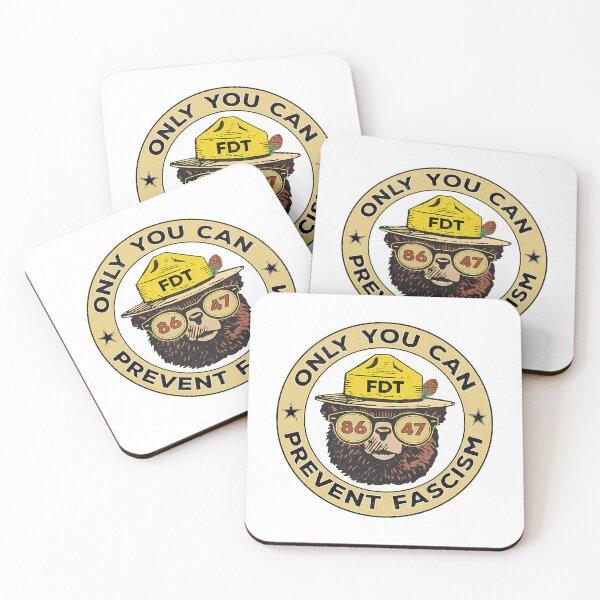 Item preview, Only You Can Prevent Fascism National Park Resist Bear Anti-Trump 8647 designed and sold by BurdenArts.