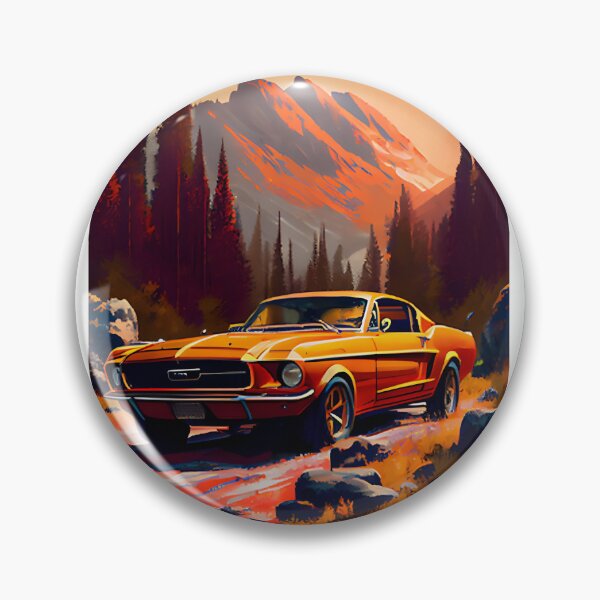 Item preview, Ford Mustang Chargeback Art: Beautiful Car Painting Illustration | ⭐⭐⭐⭐⭐ designed and sold by Bryceplays.