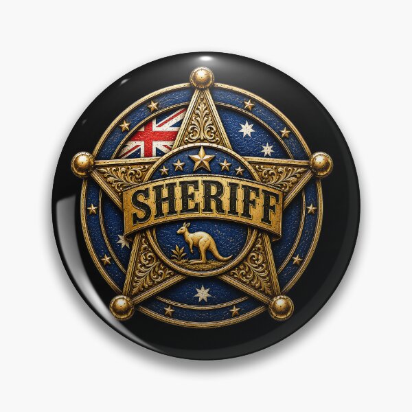 Item preview, Vintage Australian Sheriff Badge designed and sold by reanacreations.