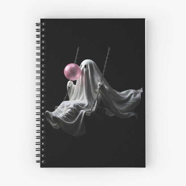 Item preview, Ghost On Swing Blowing Bubble Gum Spooky Halloween Fall designed and sold by ROUFTOOP.